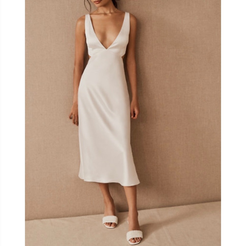 Sachin & Babi Sierra Satin Midi Dress (LIKE NEW)